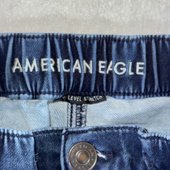 American Eagle Jeans Womens Size 000 Next Level Stretch Elastic Waist Cuff 22x27 - Picture 4 of 16